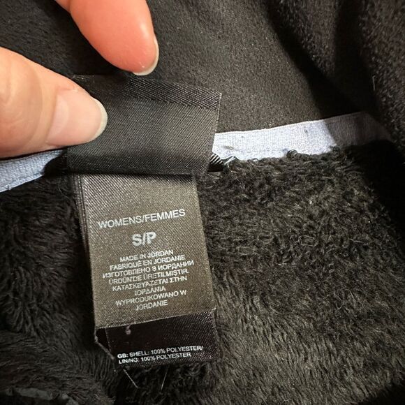 The North Face Black/Lavender Purple Plush Fleece Fuzzy Zip Up Jacket - Picture 10 of 11